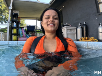 MEL D in A SCUBA LOVE LETTER